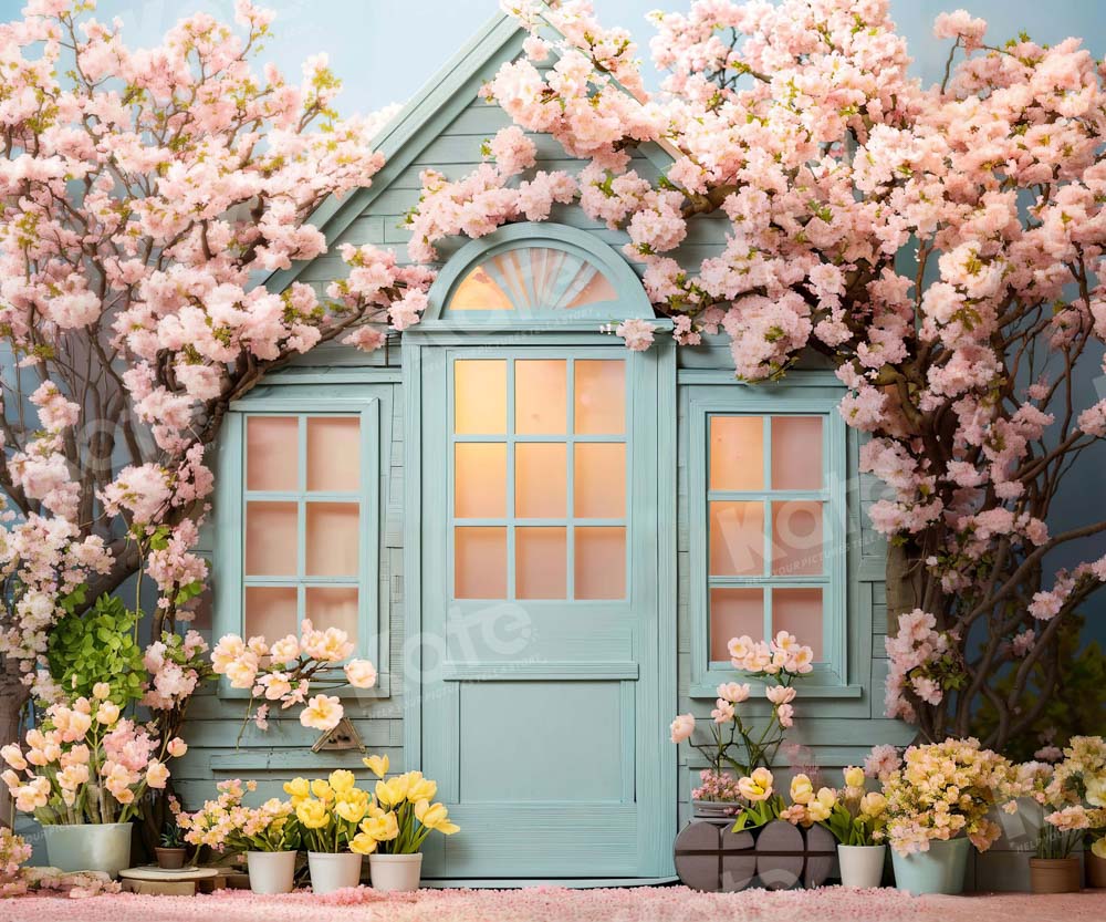 Kate Spring/Easter Flowers House Backdrop Designed by Emetselch - Image 7