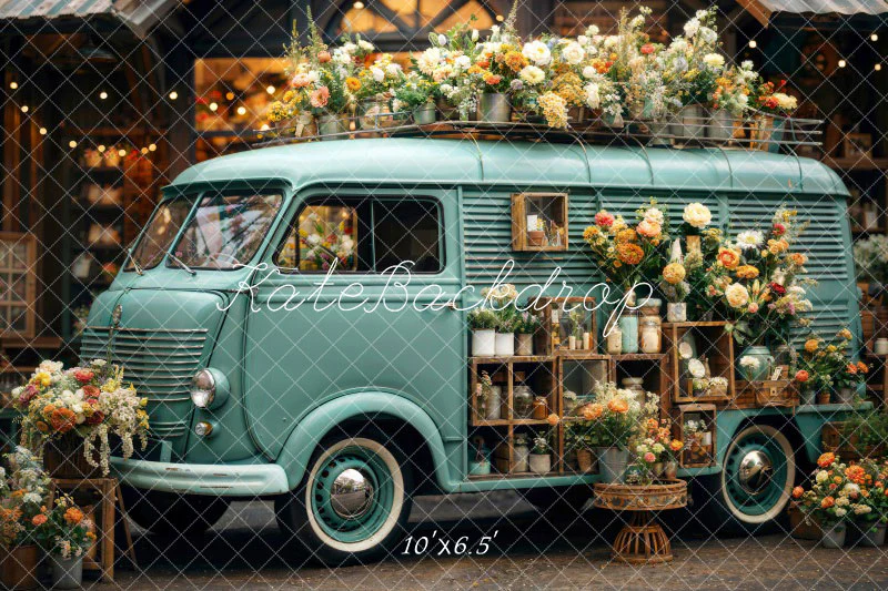 Kate Spring Flowers RV Backdrop Designed by Chain Photography - Image 4