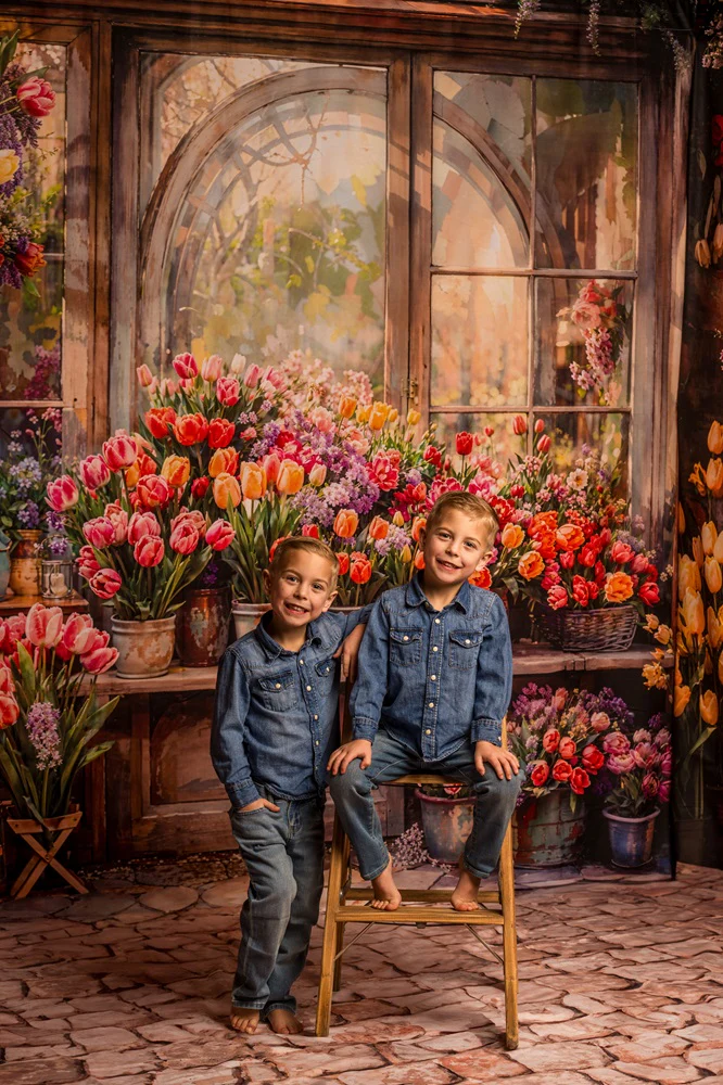 Kate Spring Flowers Tulips Greenhouse Room Set - Image 3