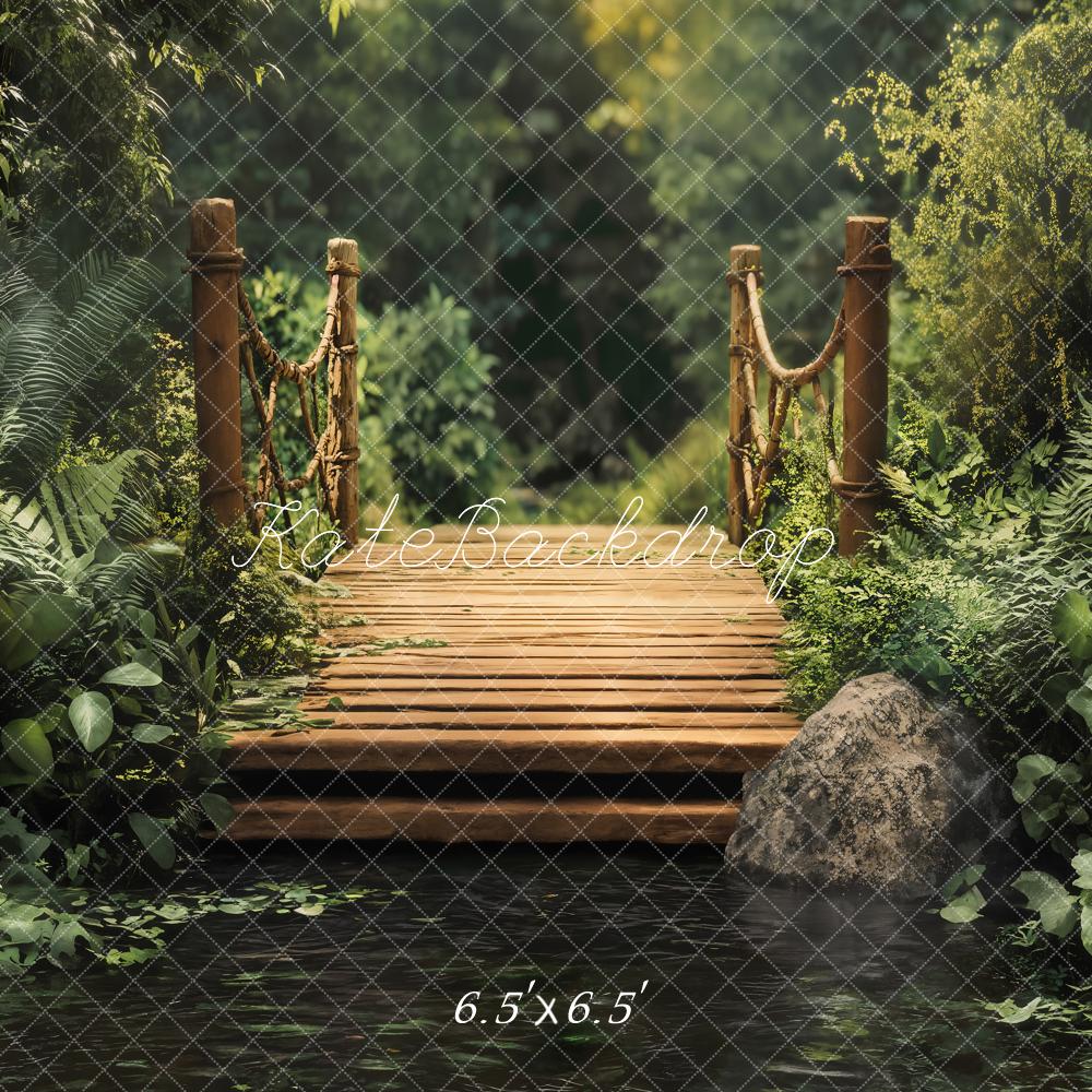 Kate Spring Forest Bridge Lake Backdrop Designed by Emetselch - Image 2