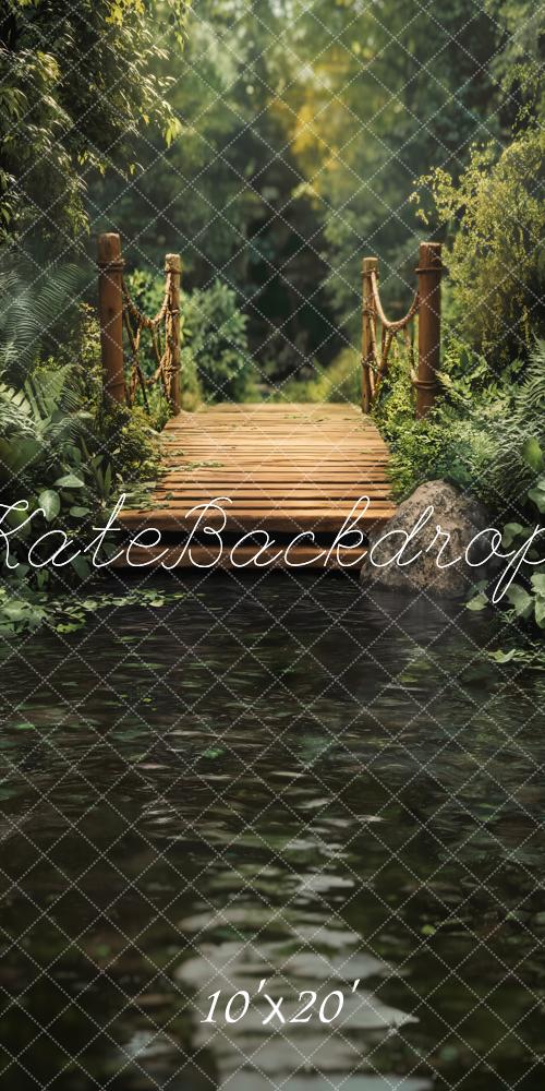 Kate Spring Forest Bridge Lake Backdrop Designed by Emetselch - Image 5