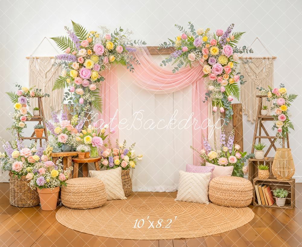 Kate Spring Garand Boho Pastel Floral Backdrop Designed by Emstselch - Image 6