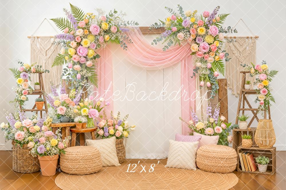 Kate Spring Garand Boho Pastel Floral Backdrop Designed by Emstselch - Image 8