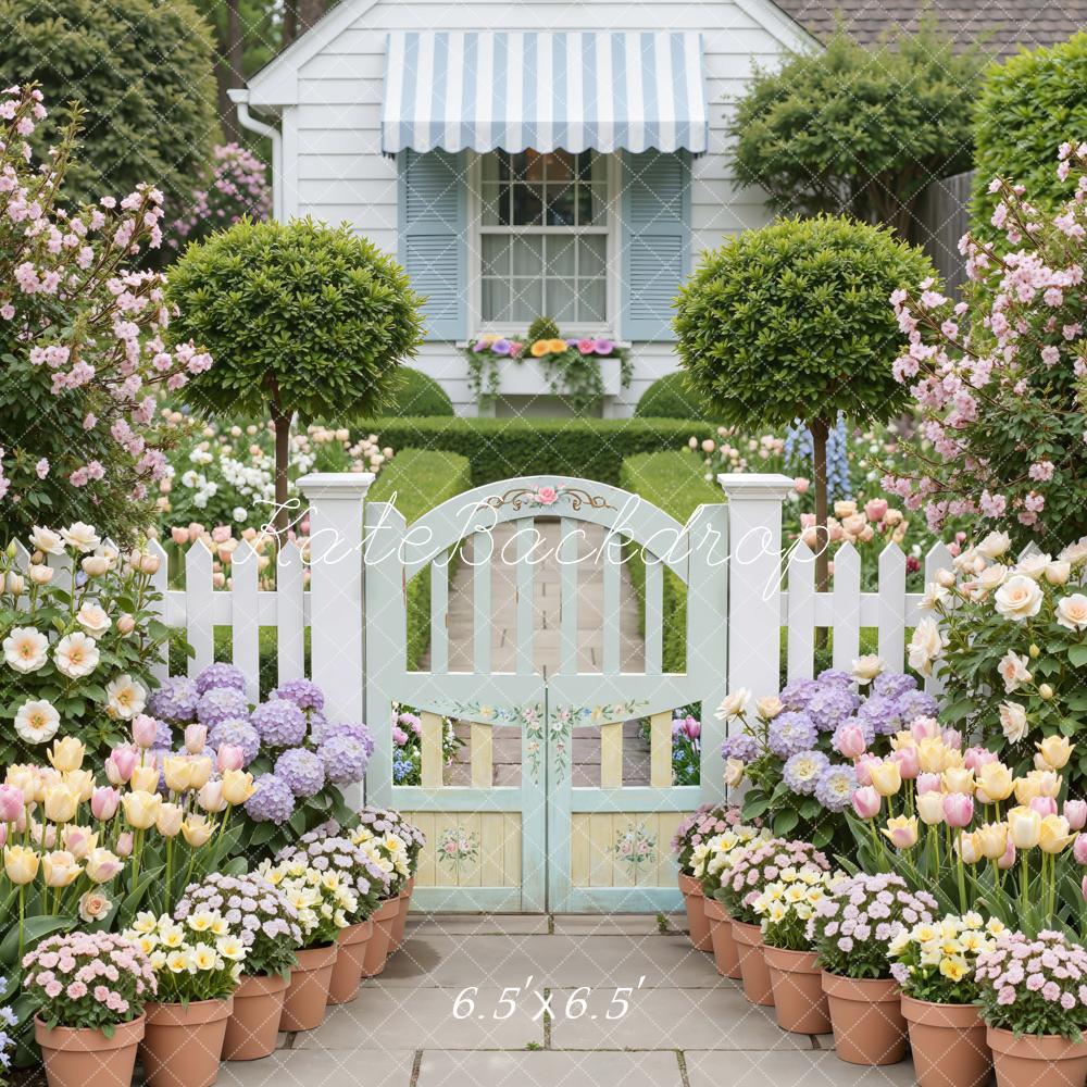 Kate Spring Garden Gate Backdrop Designed by Mini MakeBelieve - Image 2