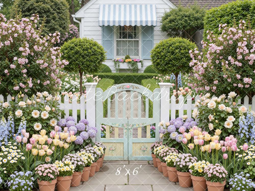 Kate Spring Garden Gate Backdrop Designed by Mini MakeBelieve - Image 3