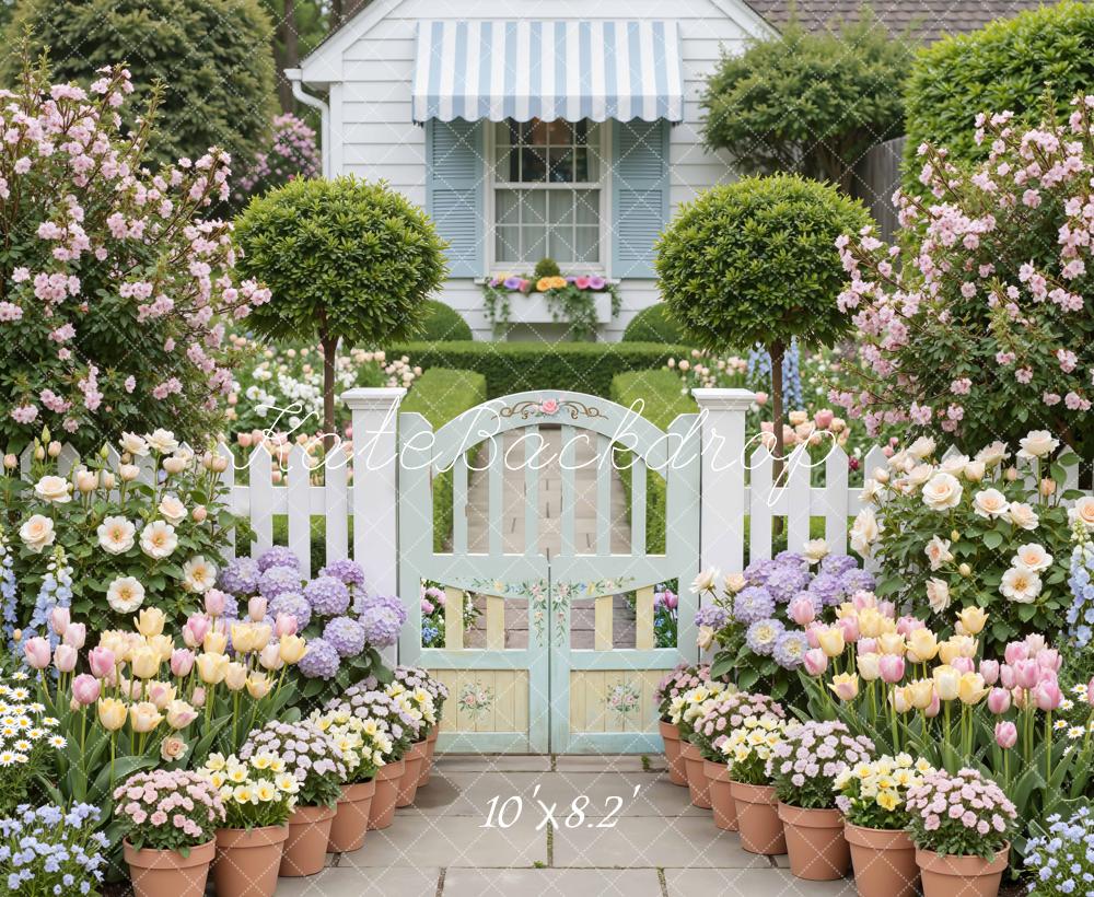 Kate Spring Garden Gate Backdrop Designed by Mini MakeBelieve - Image 6