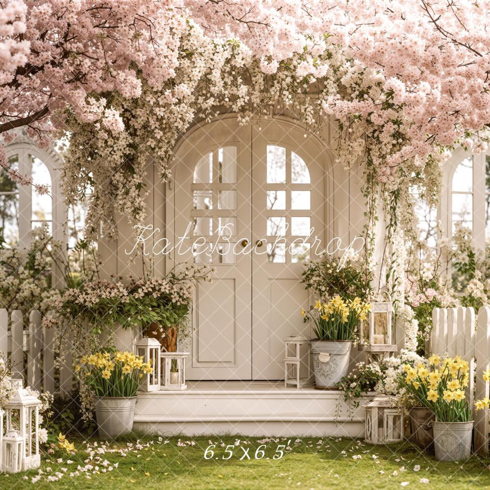 Kate Spring Garden White Arch Door Backdrop Designed by Emstselch - Image 2