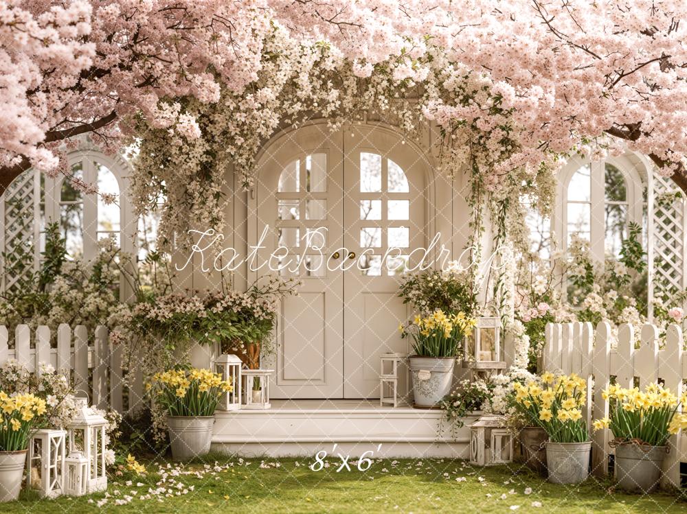 Kate Spring Garden White Arch Door Backdrop Designed by Emstselch - Image 3