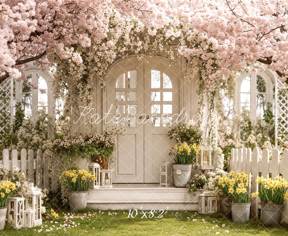 Kate Spring Garden White Arch Door Backdrop Designed by Emstselch - Image 6