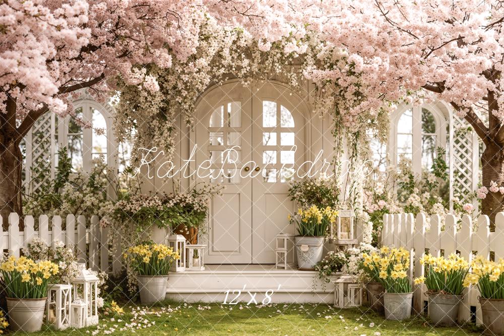 Kate Spring Garden White Arch Door Backdrop Designed by Emstselch - Image 8