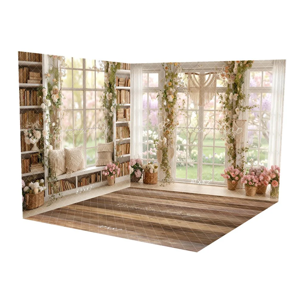 Kate Spring Garland Floral Window Baskets Room Set - Image 2