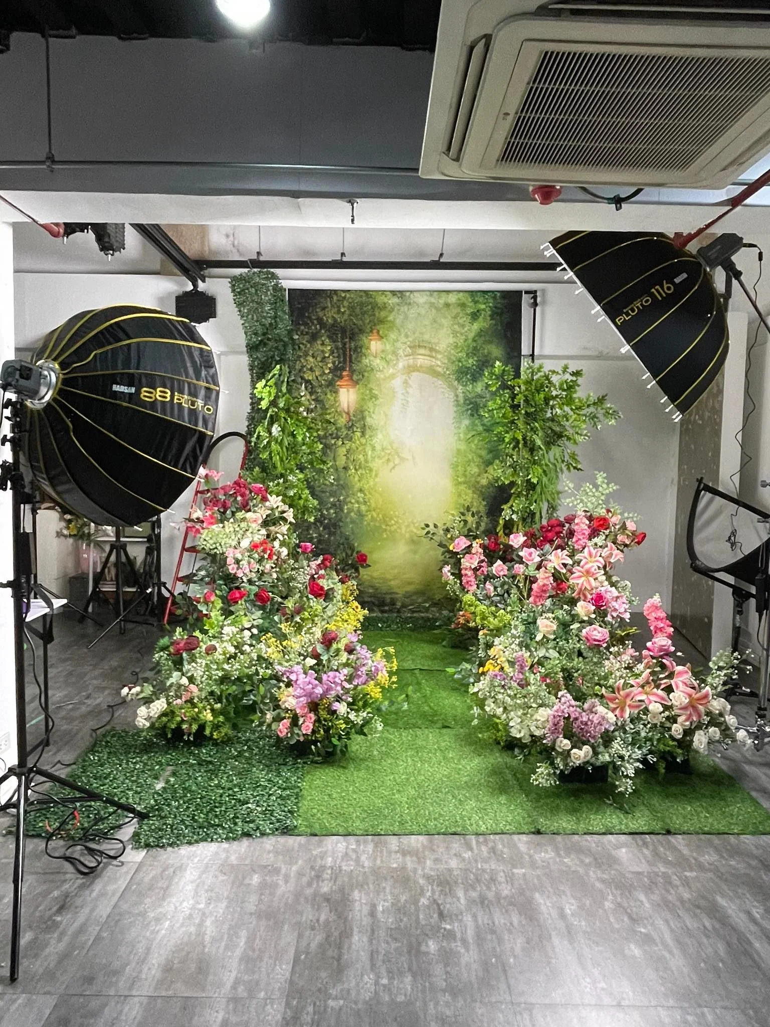 Kate Spring Green Dreamlike Fairytale Forest Backdrop for Photoshoot - Image 4