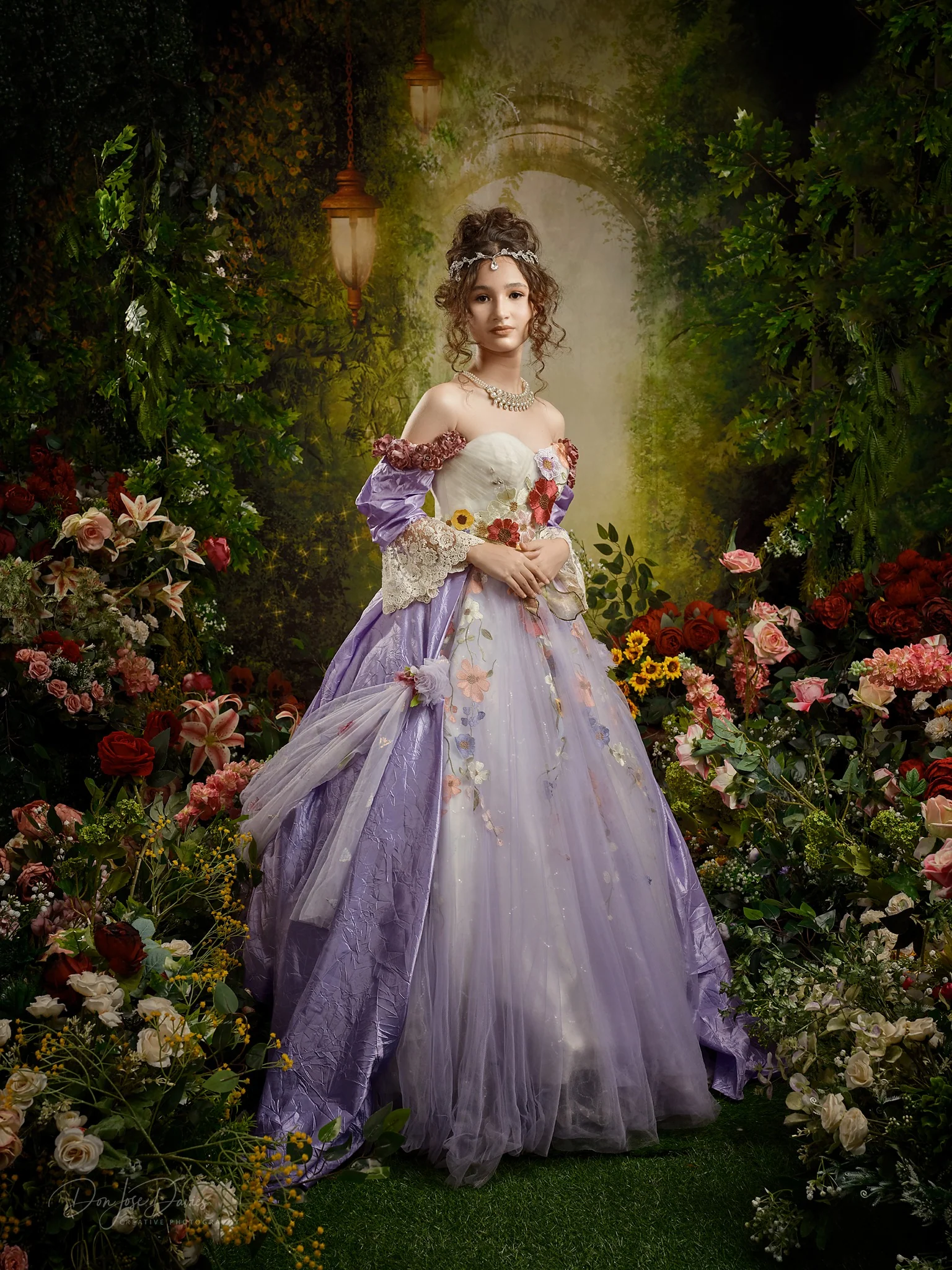 Kate Spring Green Dreamlike Fairytale Forest Backdrop for Photoshoot - Image 5