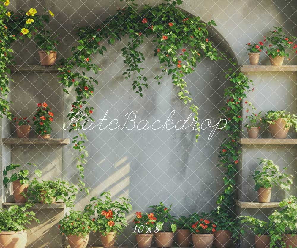 Kate Spring Green Plant Arch Wall Room Backdrop Designed by Emetselch - Image 5
