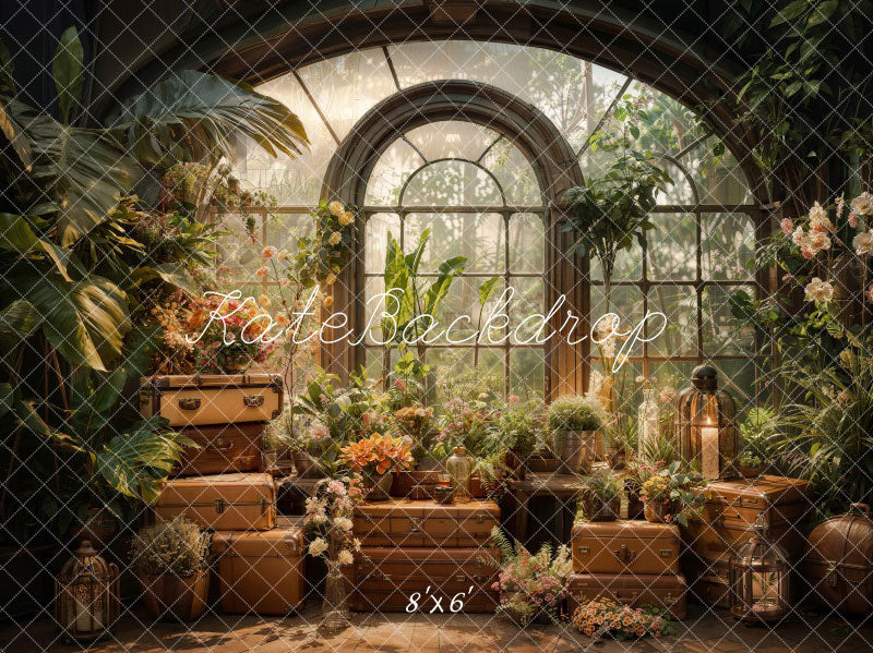 Kate Spring Window Plants Room Backdrop Designed by Chain Photography - Image 4