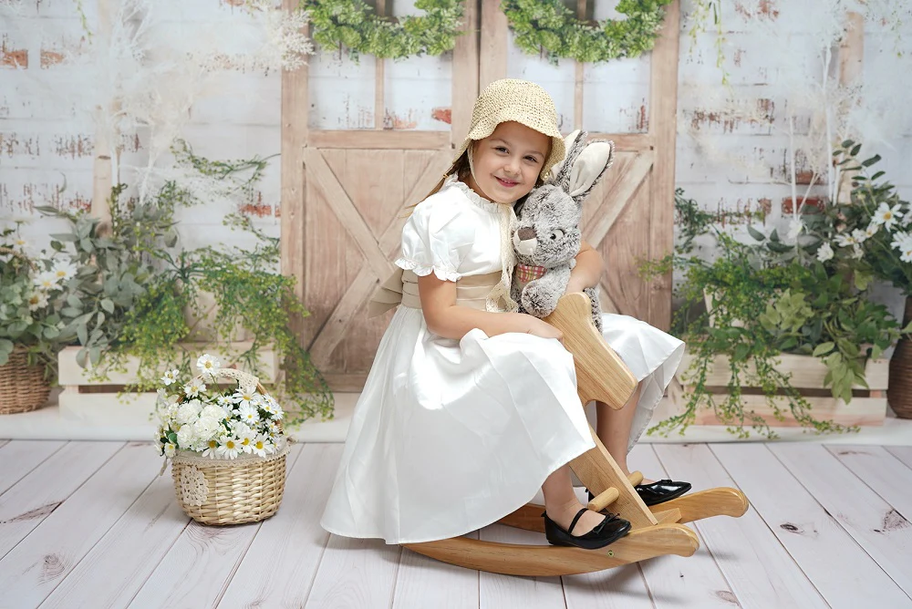 Kate Spring/Mother's day  Green Plants Barn Door Backdrop Designed by Jia Chan Photography - Image 5