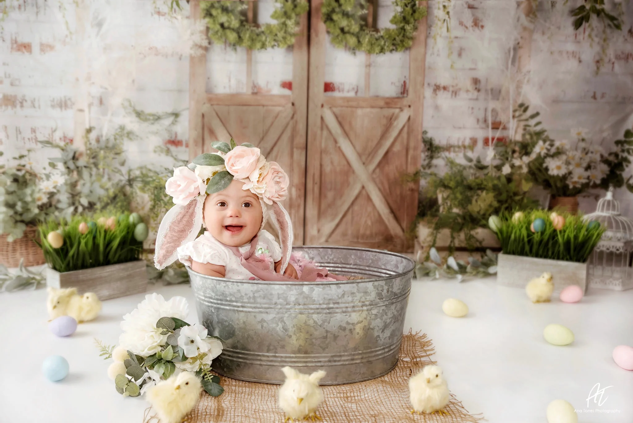 Kate Spring/Mother's day  Green Plants Barn Door Backdrop Designed by Jia Chan Photography - Image 7