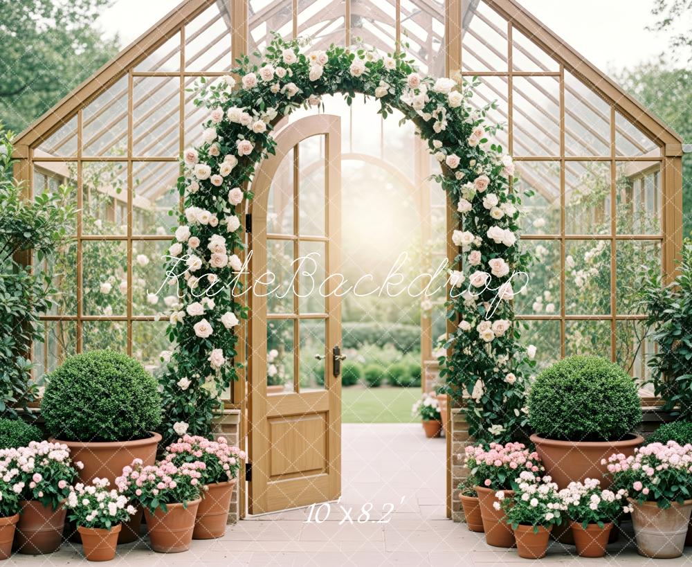 Kate Spring Greenhouse Garden Fleece Backdrop Designed by Patty Robert - Image 3