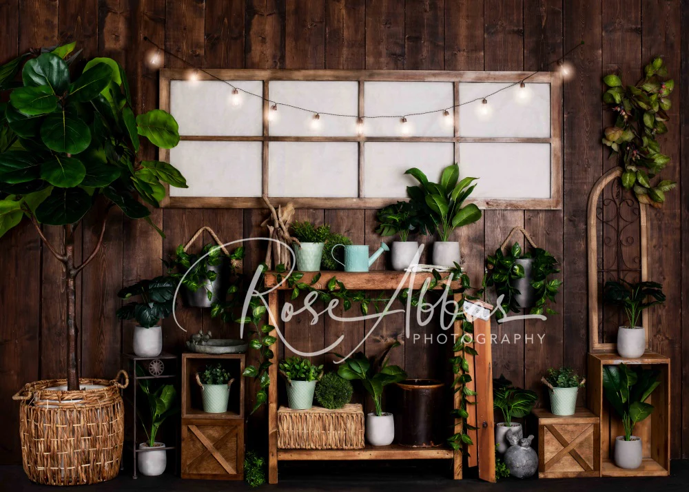 Kate Spring Greenhouse Plants Backdrop Designed By Rose Abbas - Image 2