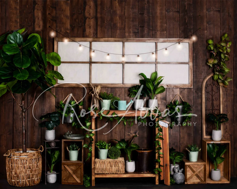 Kate Spring Greenhouse Plants Backdrop Designed By Rose Abbas - Image 5