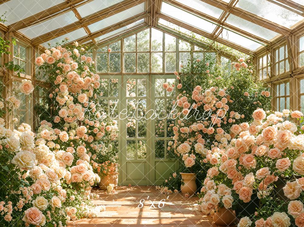 Kate Spring Greenhouse Roses Backdrop Designed by Emetselch - Image 3
