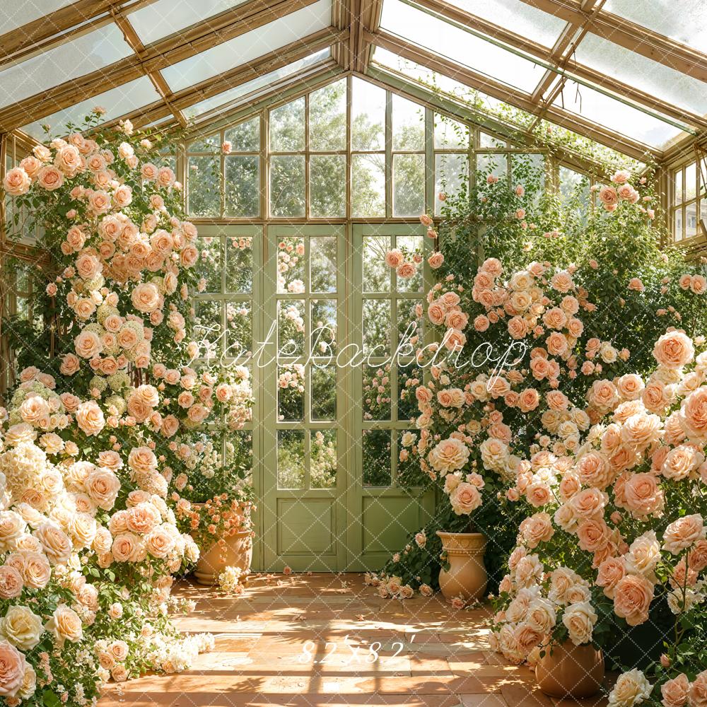 Kate Spring Greenhouse Roses Backdrop Designed by Emetselch - Image 5