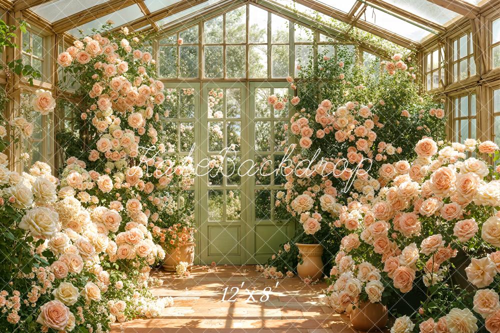 Kate Spring Greenhouse Roses Backdrop Designed by Emetselch - Image 8