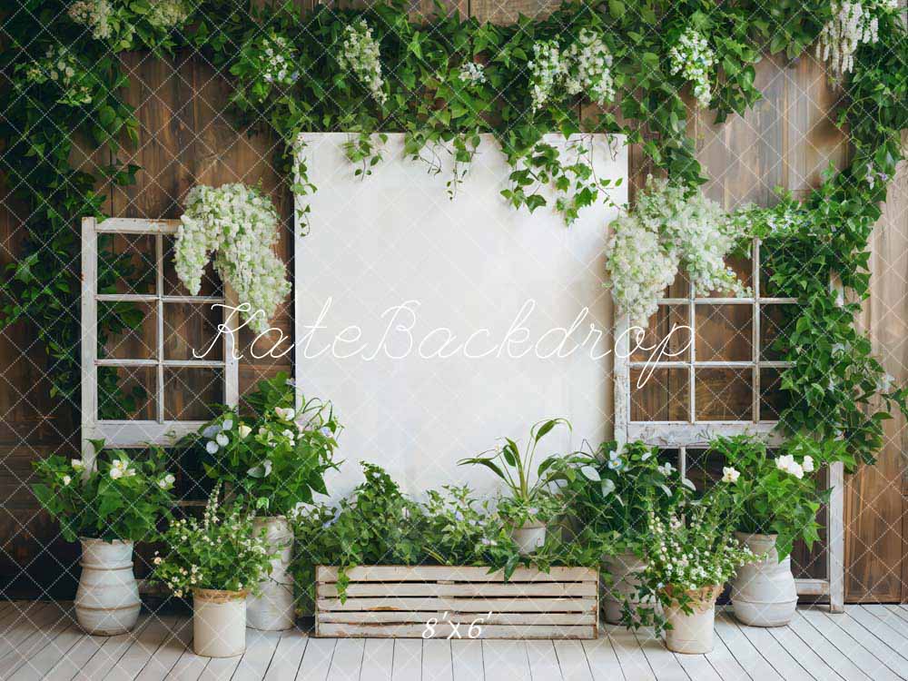Kate Spring Greenhouse Wood Wall Backdrop Designed by Chain Photography - Image 3
