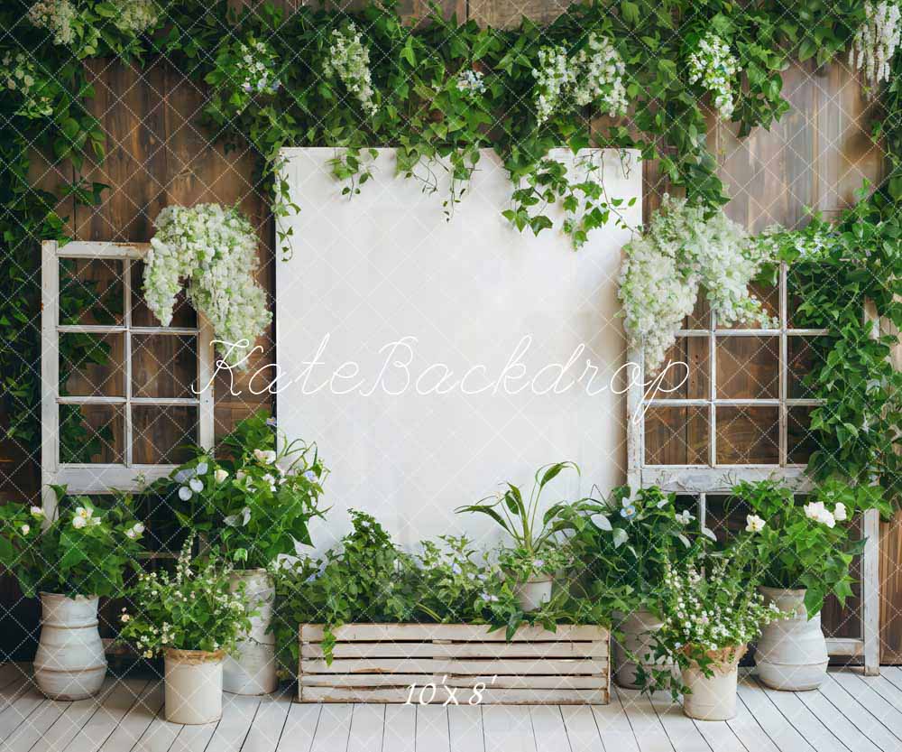 Kate Spring Greenhouse Wood Wall Backdrop Designed by Chain Photography - Image 4