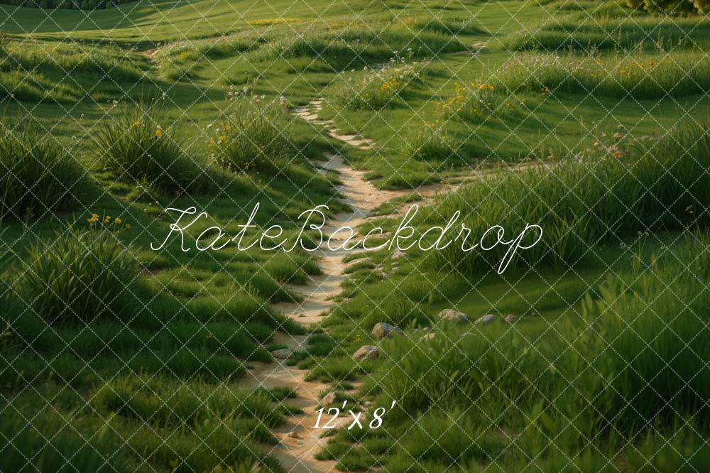 Kate Spring Lush Grass Pathway Floor Backdrop Designed by Emetselch - Image 6