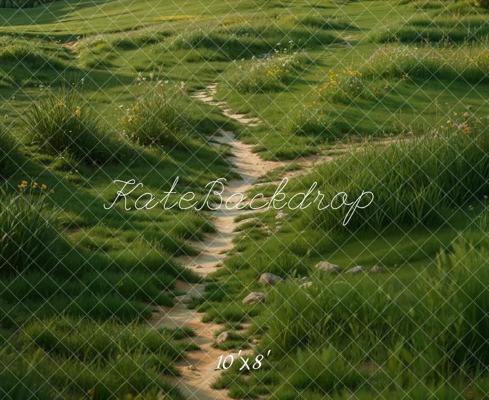 Kate Spring Lush Grass Pathway Floor Backdrop Designed by Emetselch - Image 7