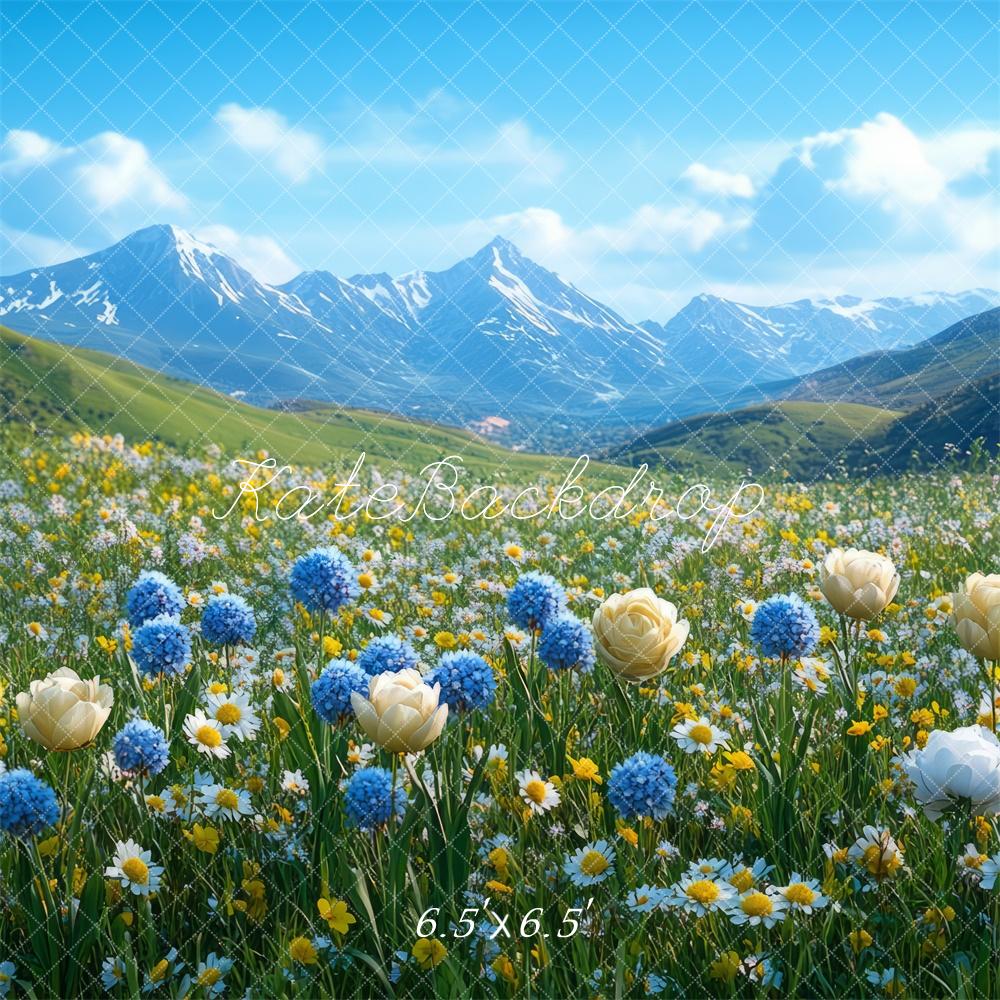 Kate Spring Mountain Wildflower Backdrop Designed by Mini MakeBelieve - Image 2