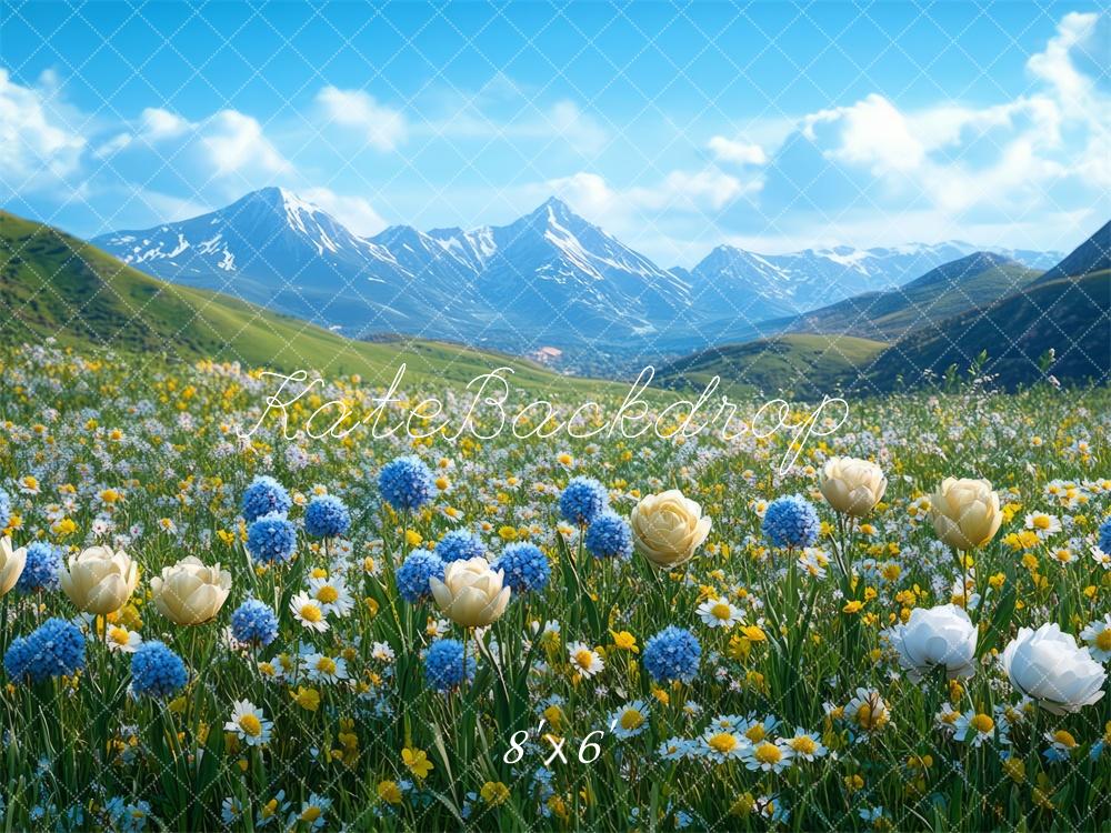 Kate Spring Mountain Wildflower Backdrop Designed by Mini MakeBelieve - Image 3