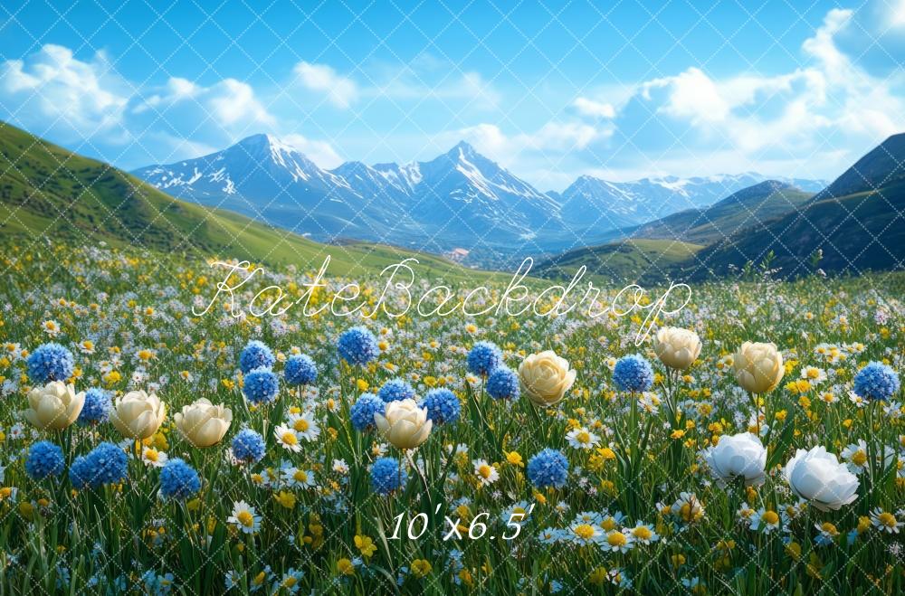 Kate Spring Mountain Wildflower Backdrop Designed by Mini MakeBelieve - Image 4