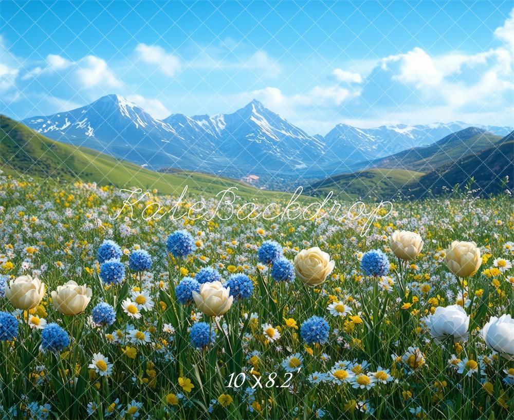 Kate Spring Mountain Wildflower Backdrop Designed by Mini MakeBelieve - Image 5
