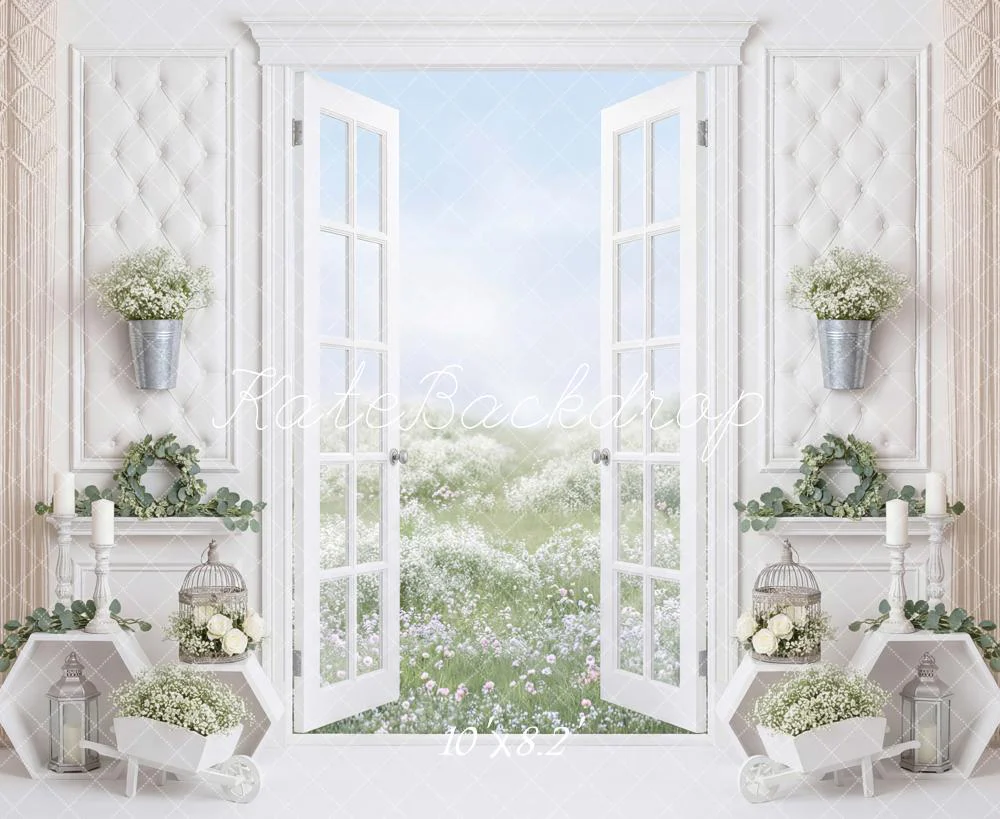 Kate Spring Open Window White Meadow Backdrop Designed by Mini MakeBelieve - Image 6