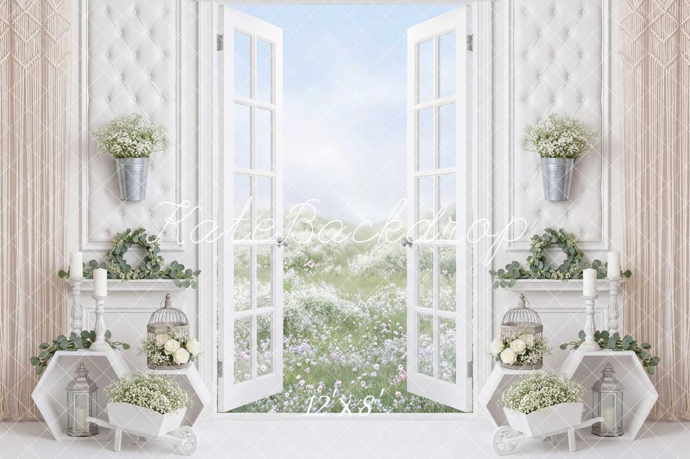 Kate Spring Open Window White Meadow Backdrop Designed by Mini MakeBelieve - Image 8