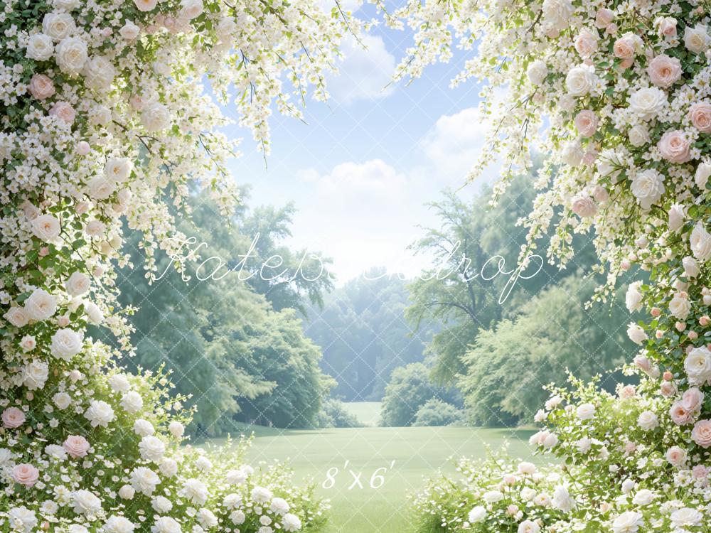Kate Spring Pastel Blossoms Garden Backdrop Designed by Mini MakeBelieve - Image 3