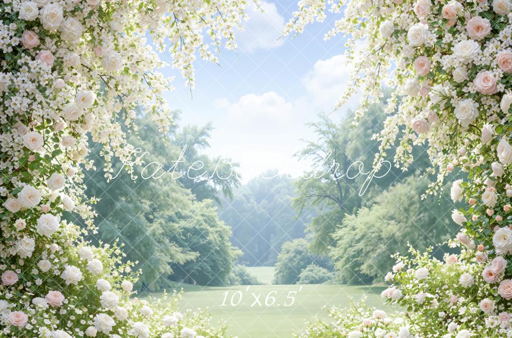 Kate Spring Pastel Blossoms Garden Backdrop Designed by Mini MakeBelieve - Image 4