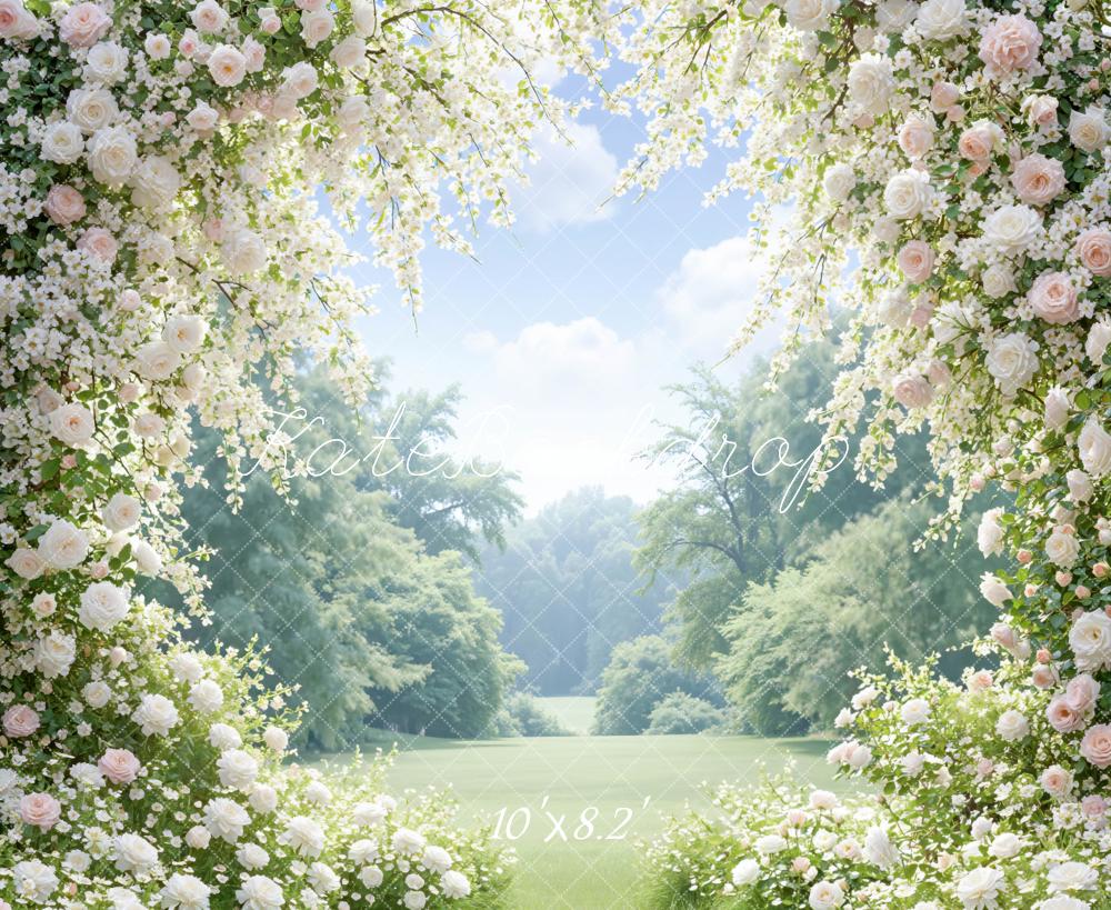 Kate Spring Pastel Blossoms Garden Backdrop Designed by Mini MakeBelieve - Image 6