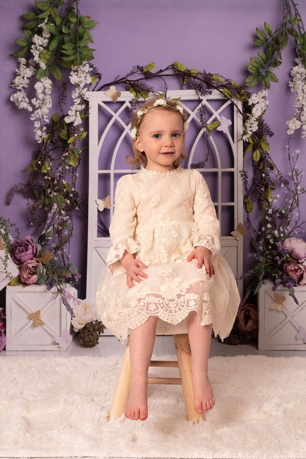 Kate Spring Purple Floral Backdrop Designed by Megan Leigh Photography - Image 10