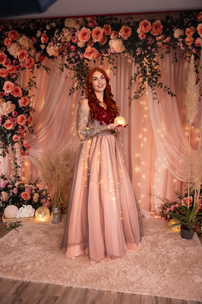 Kate Spring Romantic Curtains Floral Arch Backdrop Designed by Emetselch - Image 3