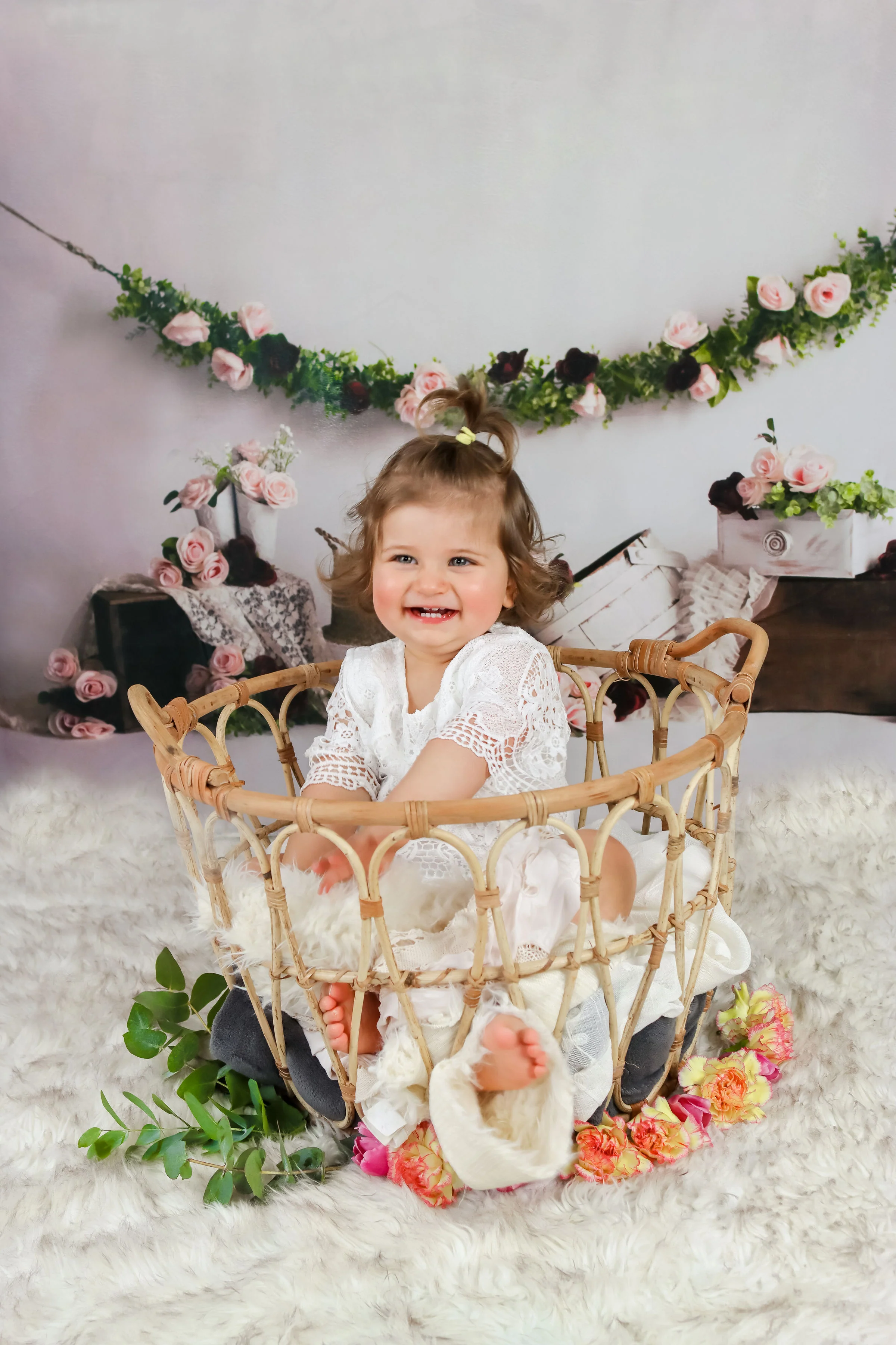Kate Spring Rose Blooms Floral Backdrop Designed by Keerstan Jessop - Image 3