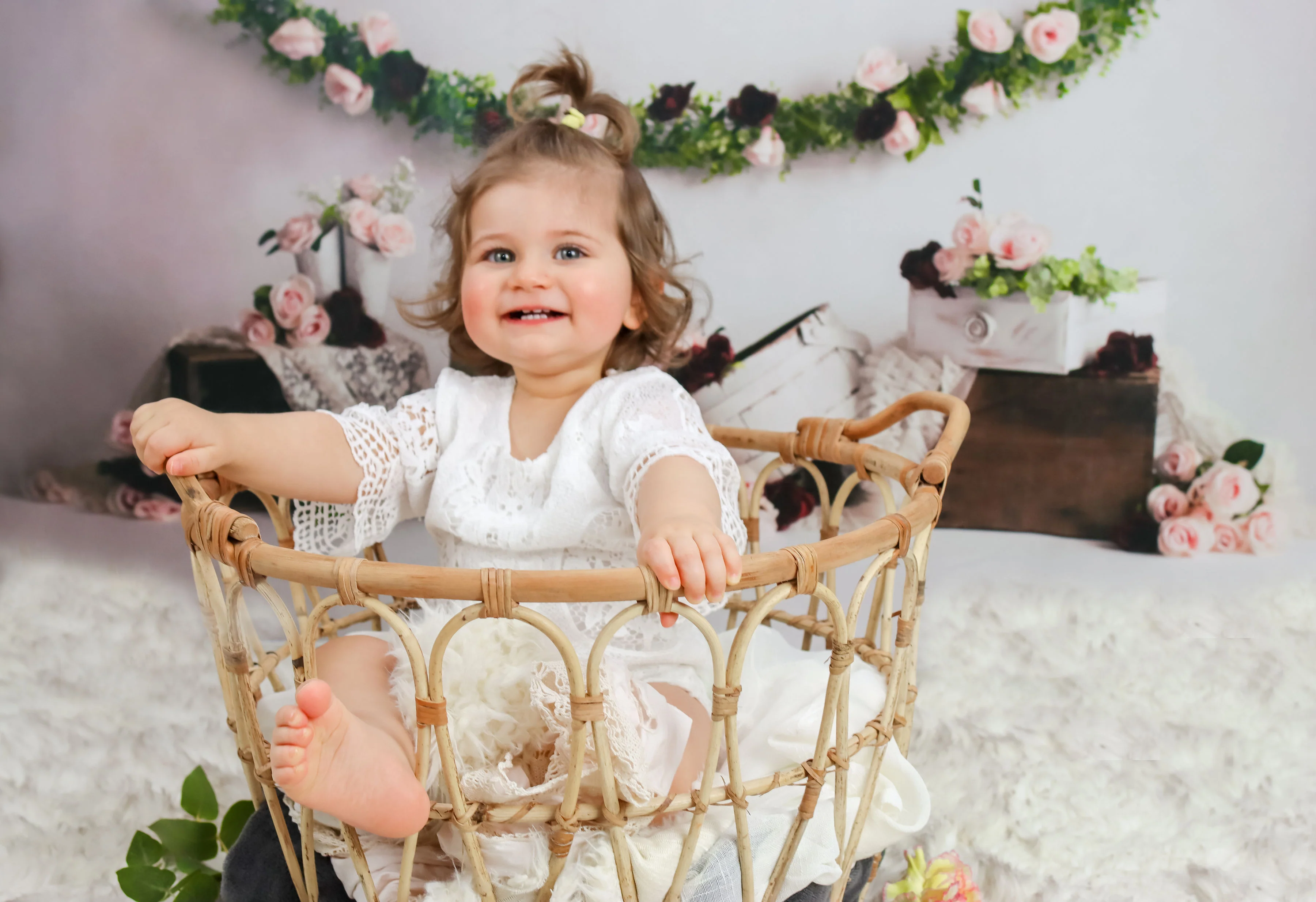 Kate Spring Rose Blooms Floral Backdrop Designed by Keerstan Jessop - Image 5