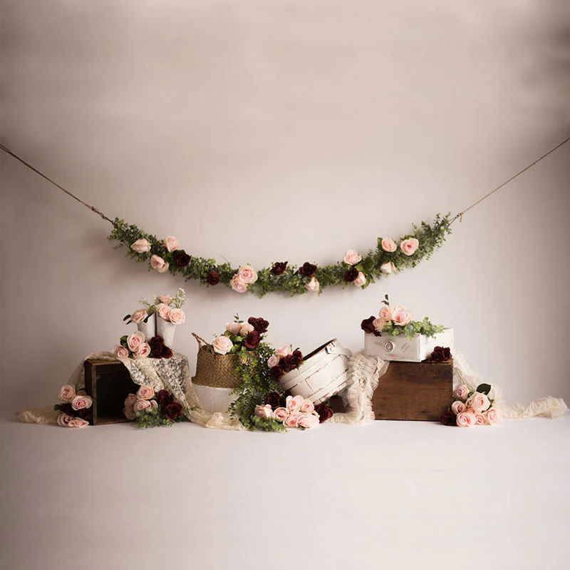 Kate Spring Rose Blooms Floral Backdrop Designed by Keerstan Jessop - Image 7