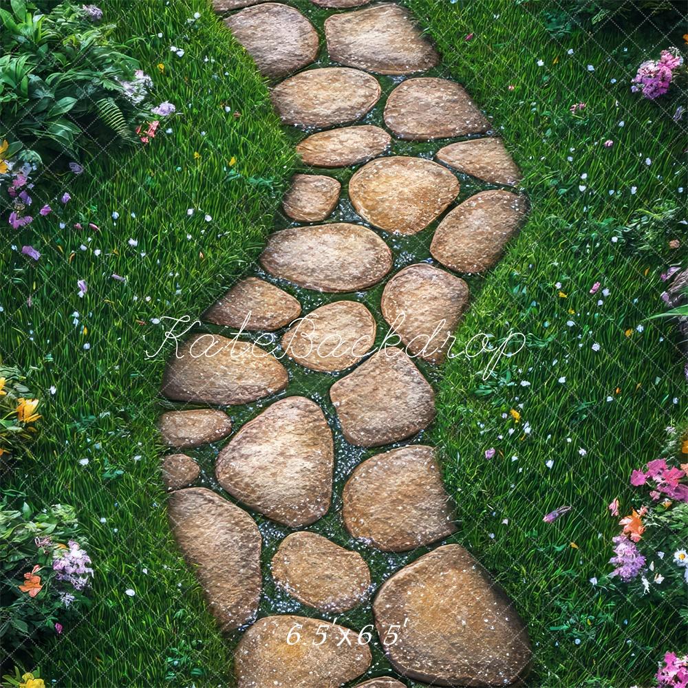 Kate Spring Stone Pathway Garden Floor Backdrop Designed by Mini MakeBelieve - Image 2