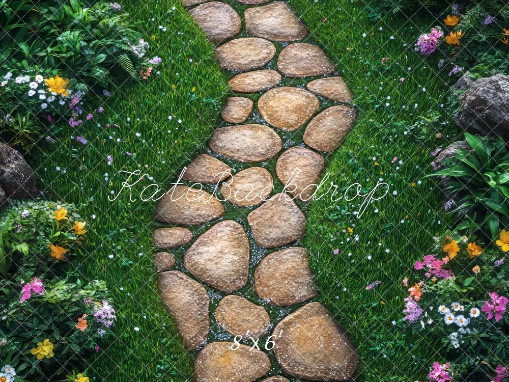 Kate Spring Stone Pathway Garden Floor Backdrop Designed by Mini MakeBelieve - Image 3