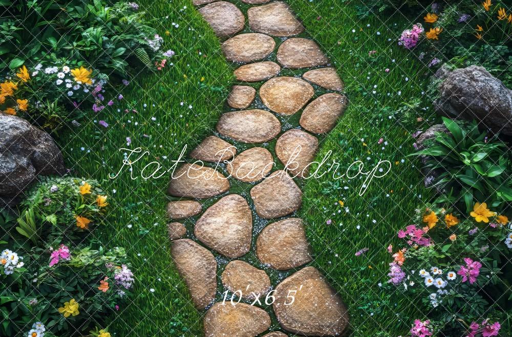 Kate Spring Stone Pathway Garden Floor Backdrop Designed by Mini MakeBelieve - Image 4