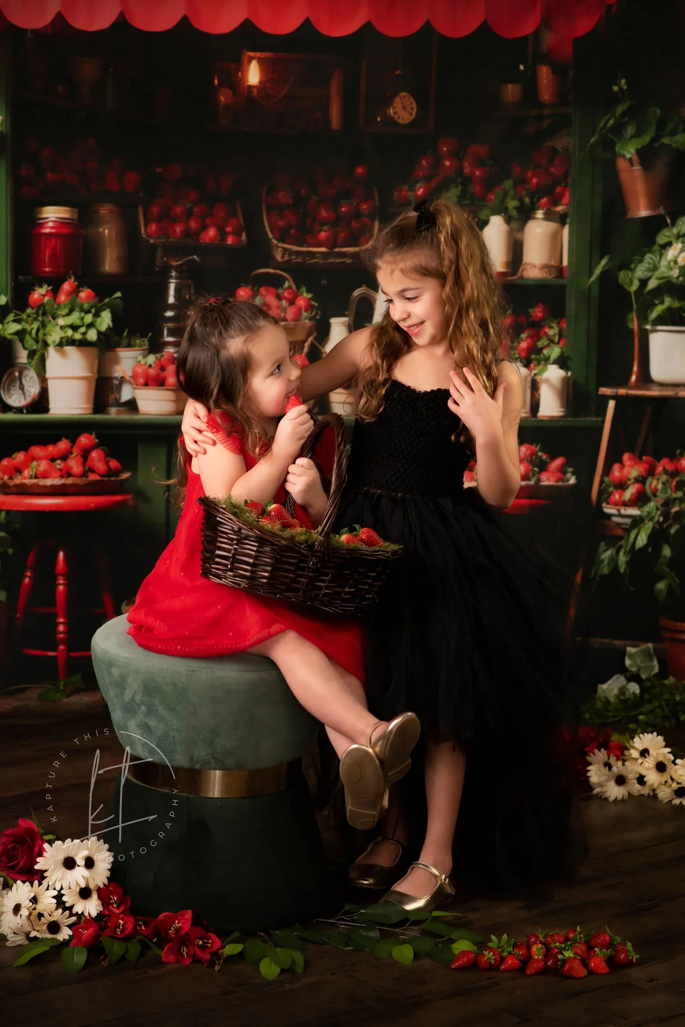 Kate Spring Strawberry Green House Backdrop Designed by Emetselch - Image 3
