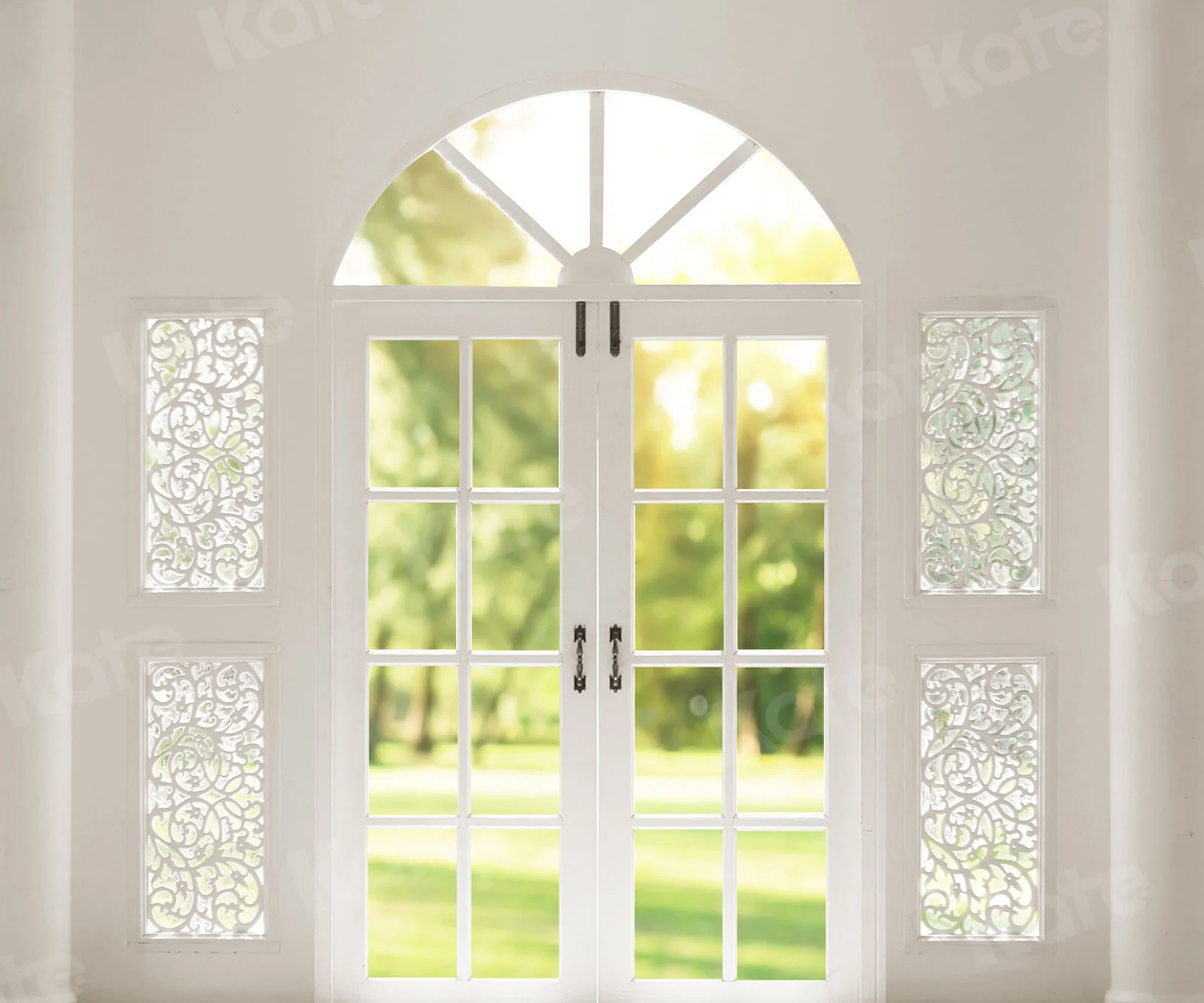 Kate Spring Stylish Door White Windows Backdrop for Photography - Image 3
